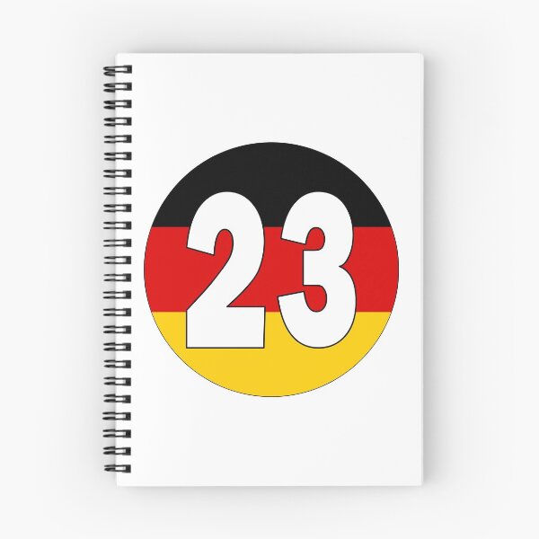 Item preview, Number 23 with Germany flag on the background designed and sold by AllShirts21.
