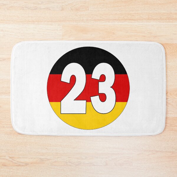 Item preview, Number 23 with Germany flag on the background designed and sold by AllShirts21.