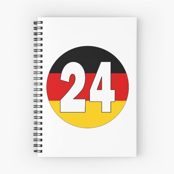 Item preview, Number 24 with Germany flag on the background designed and sold by AllShirts21.
