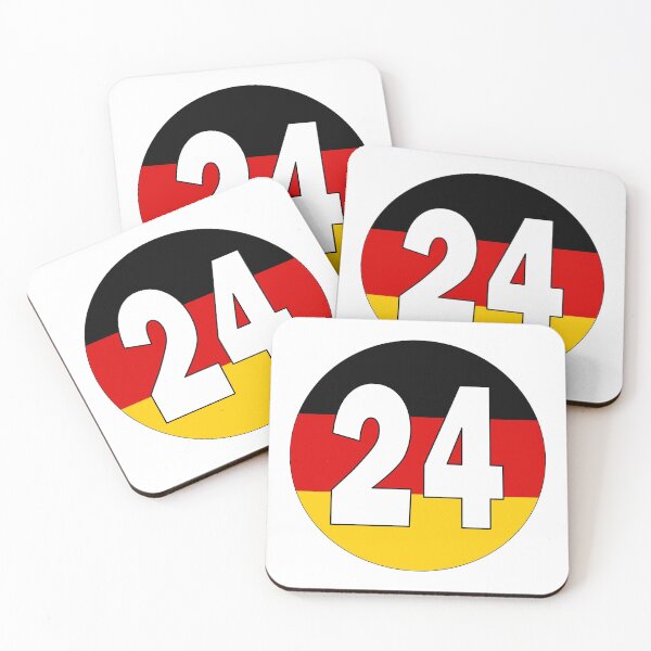 Item preview, Number 24 with Germany flag on the background designed and sold by AllShirts21.