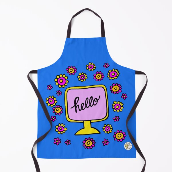 Item preview, Hello monitor tv peace flowerpower design 04 designed and sold by mellowdays.