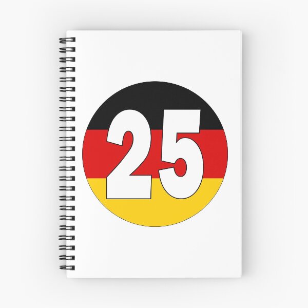 Item preview, Number 25 with Germany flag on the background designed and sold by AllShirts21.