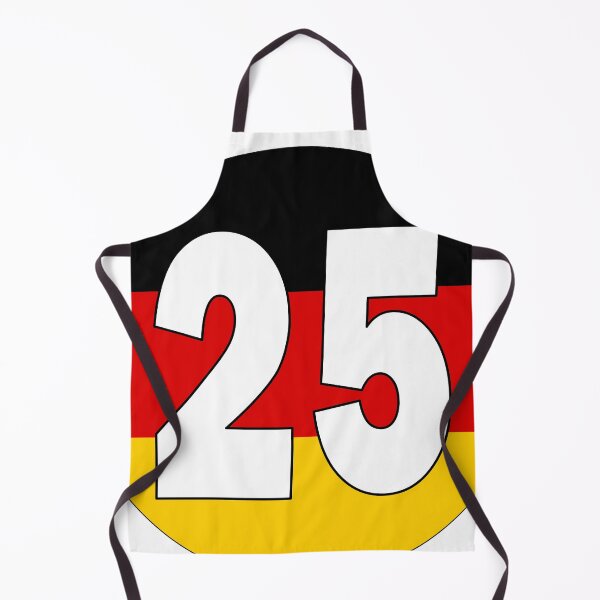 Item preview, Number 25 with Germany flag on the background designed and sold by AllShirts21.