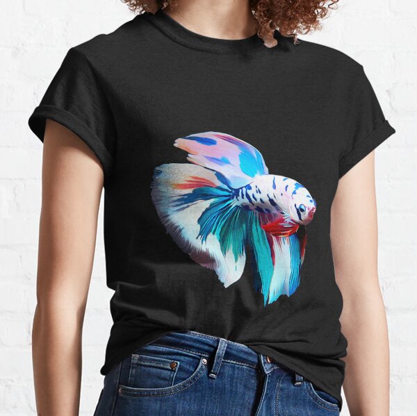 Betta Fish Shirt, Women Men, Betta Lover Gift, Cute Siamese Fighting Fish T- shirt, Fish Lover Tshirt, Pet Graphic Tee, Fish Make Life Betta -   Canada