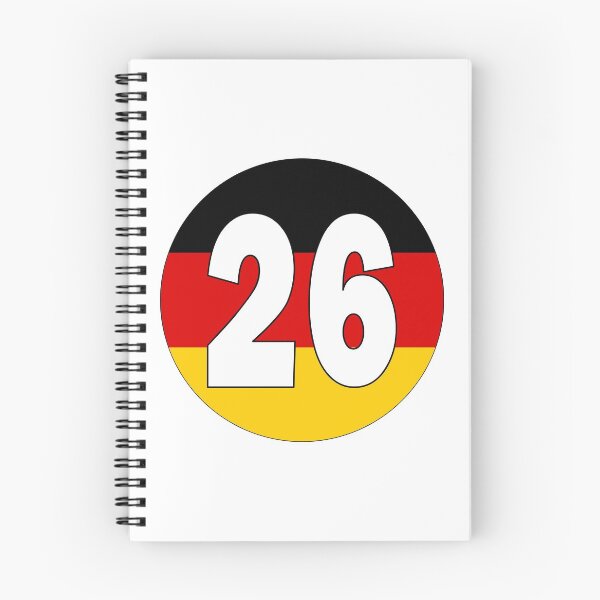 Item preview, Number 26 with Germany flag on the background designed and sold by AllShirts21.