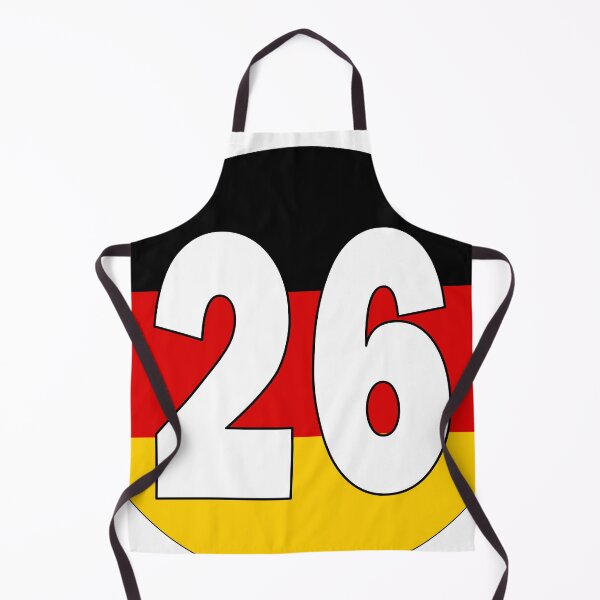 Item preview, Number 26 with Germany flag on the background designed and sold by AllShirts21.