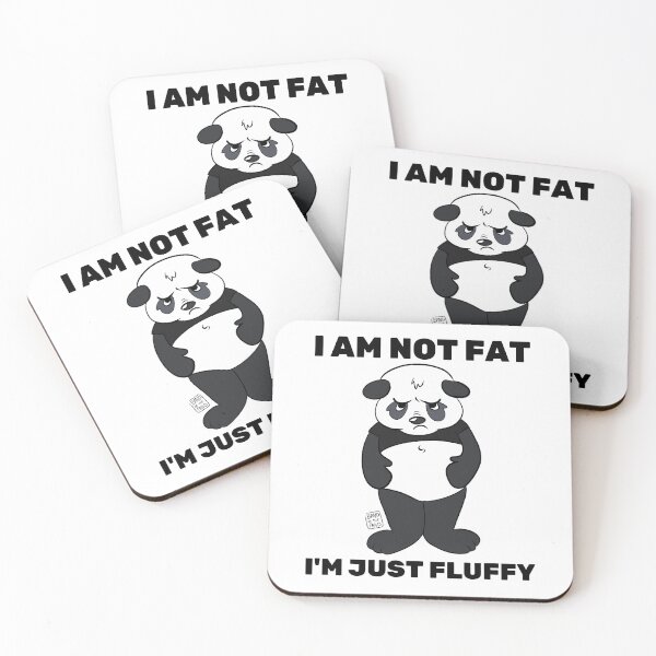 Item preview, Im Not Fat - Im Just Flaffy | Funny Panda designed and sold by BandOfThePand.