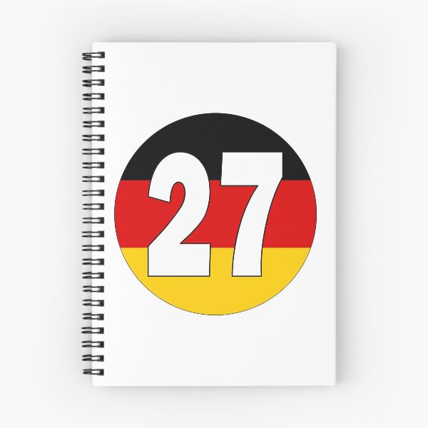 Item preview, Number 27 with Germany flag on the background designed and sold by AllShirts21.