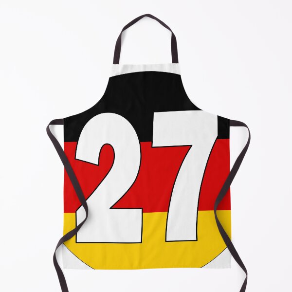 Item preview, Number 27 with Germany flag on the background designed and sold by AllShirts21.