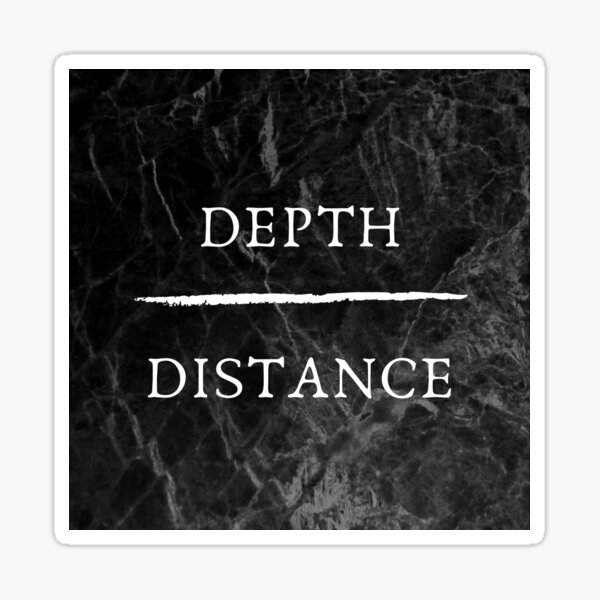 Depth Over Distance - Marble Sticker