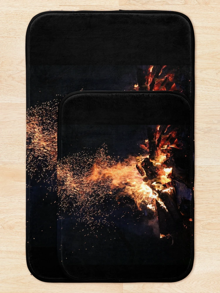 Thumbnail 5 of 6, Bath Mat, Fire designed and sold by Basic310.