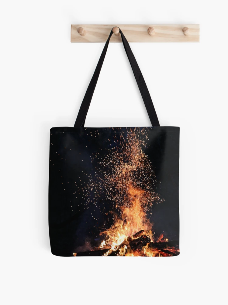Thumbnail 1 of 2, Tote Bag, Fire designed and sold by Basic310.