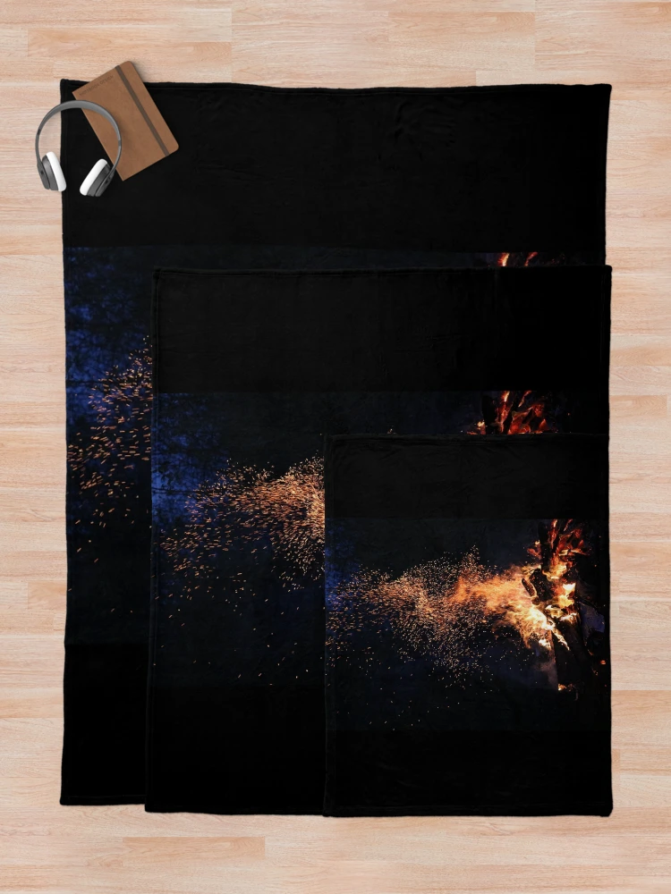 Thumbnail 5 of 6, Throw Blanket, Fire designed and sold by Basic310.