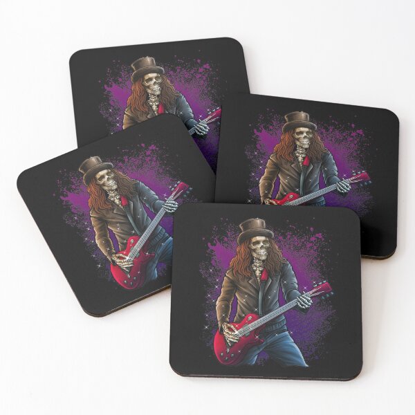 Item preview, Funny Rock Music Lover Guitar Player Skull Cool Skeleton Rockstar Rocker  designed and sold by UniQueensShop.
