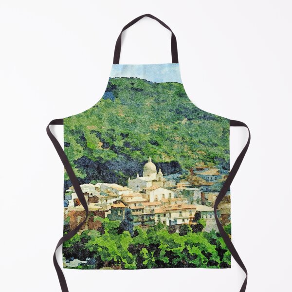 Item preview, Landscape with village surrounded by mountains designed and sold by Giuseppe Cocco.