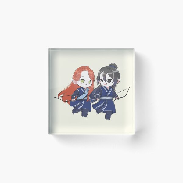 Verhnan and Hernan Chibis Acrylic Block