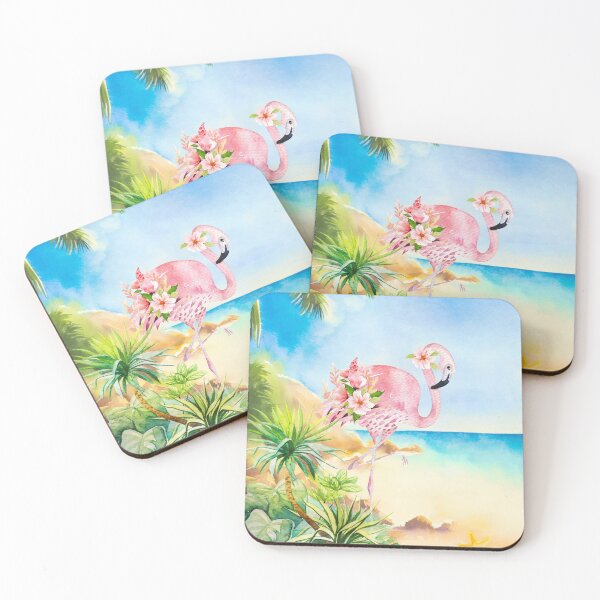 Item preview, Tropical Flamingo Art Scene designed and sold by Amanda-Lakey.