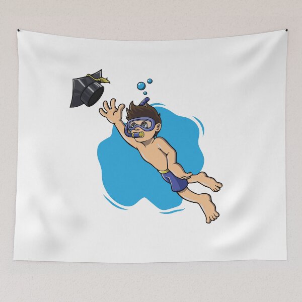 Item preview, Boy is getting his swimming certificate zwemmen, zwemles swimmer, swim designed and sold by Zwembad Vergelijker.