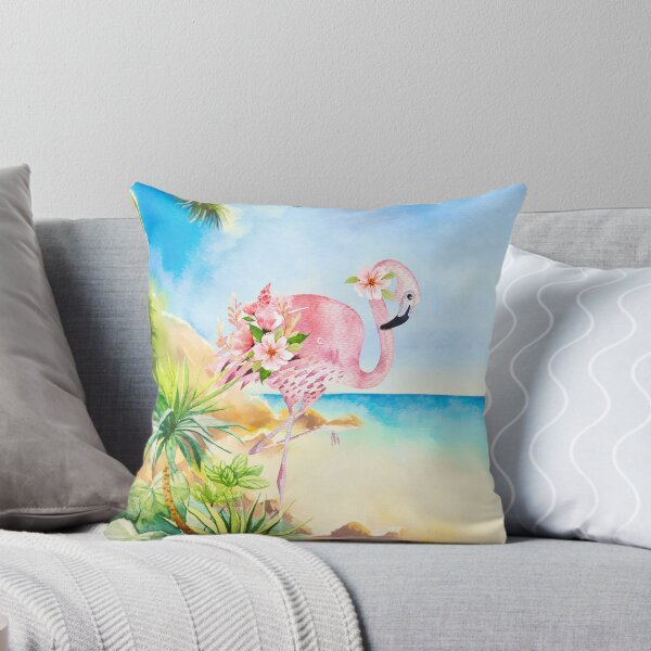 Item preview, Tropical Flamingo Art Scene designed and sold by Amanda-Lakey.