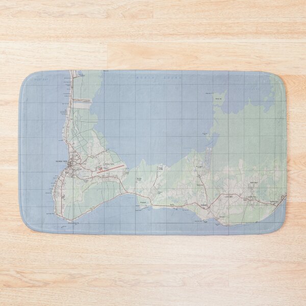 Item preview, Vintage Grand Cayman Island Map (1965) designed and sold by BravuraMedia.