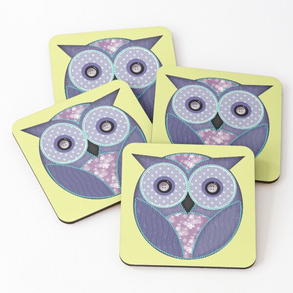 Item preview, Patchwork Owl, fantasy art  designed and sold by LoneAngel.