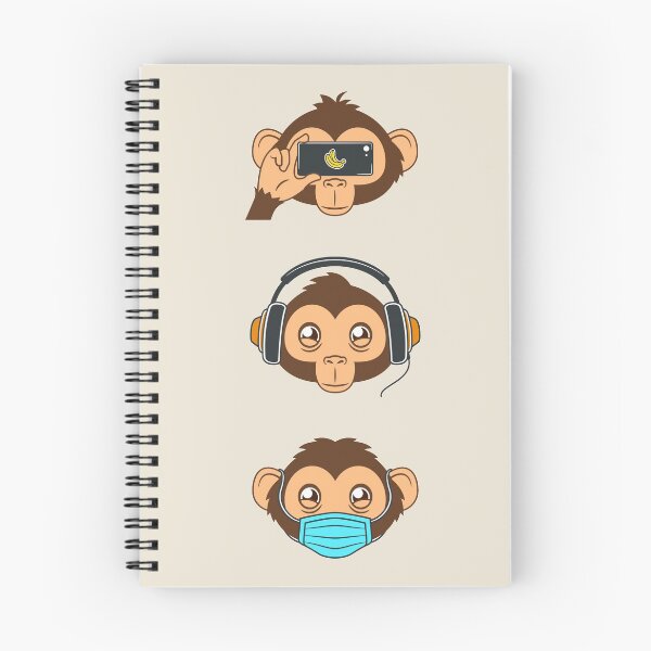 Item preview, Modern 2k Three 3 Wise Monkeys designed and sold by Leeloks.