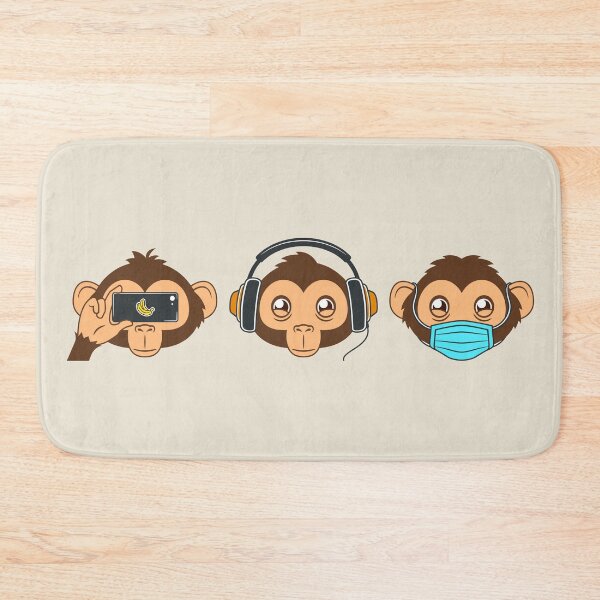 Item preview, Modern 2k Three 3 Wise Monkeys designed and sold by Leeloks.