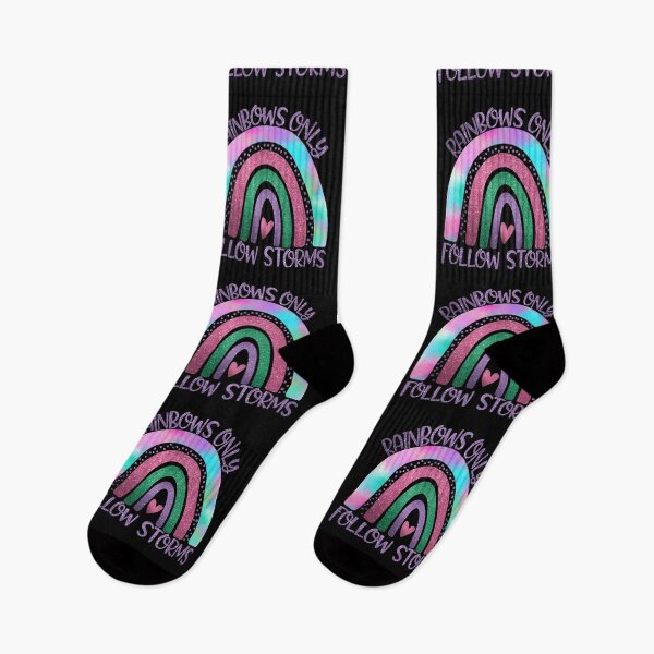 Item preview, Cute LGBT Pride Lesbian Gay Rainbows Only Follow Storms With Glitter Effect designed and sold by UniQueensShop.