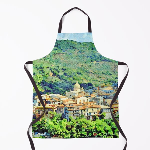 Item preview, Landscape with village surrounded by mountains designed and sold by Giuseppe Cocco.
