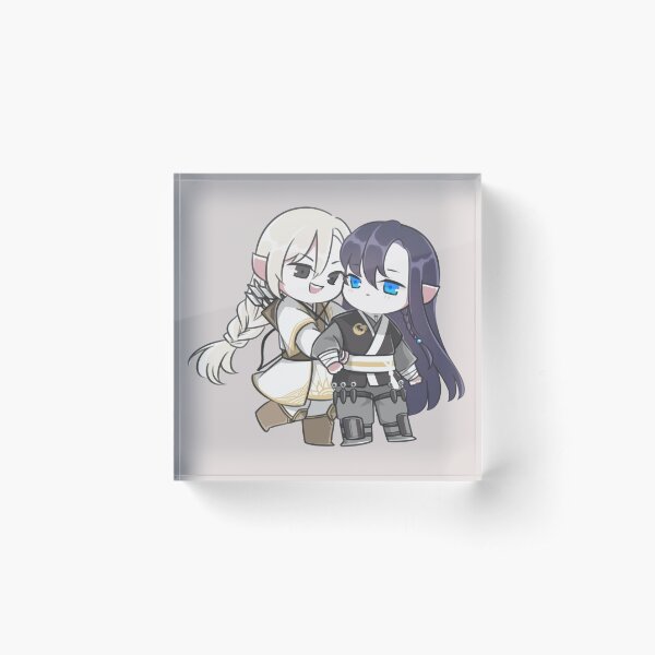 Ervyn and Lochan Wuxia Style Chibis Acrylic Block