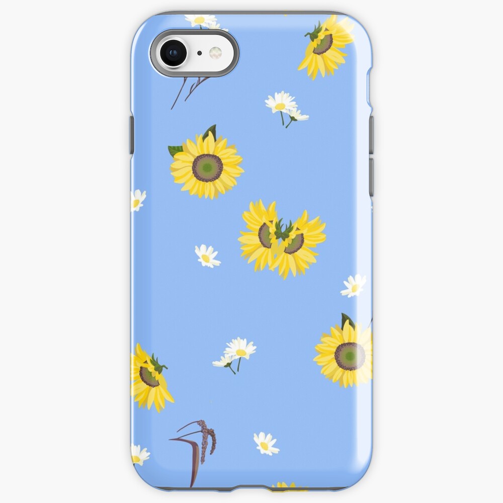 Summer Sunflower Pattern iPhone Case & Cover
