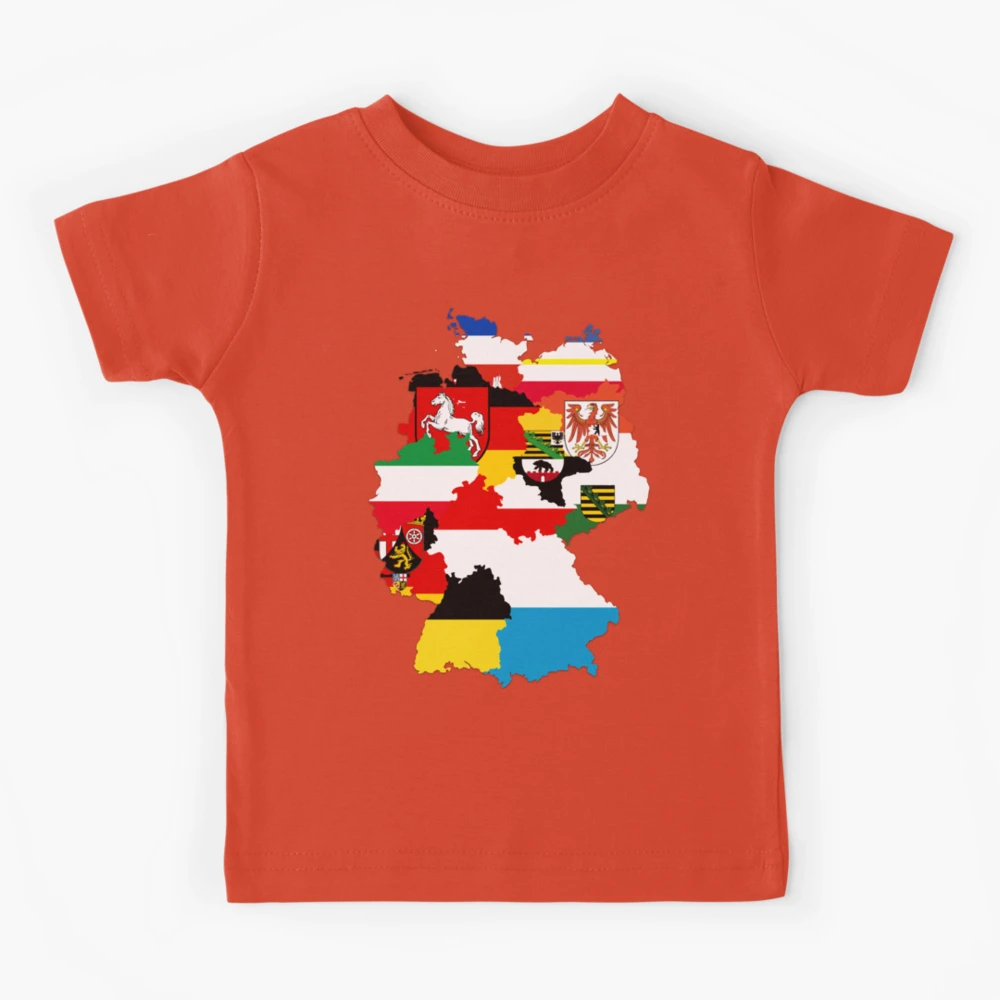 Brazil Map and Flag - Cool Brasil Shape Design Kids' Premium T-Shirt