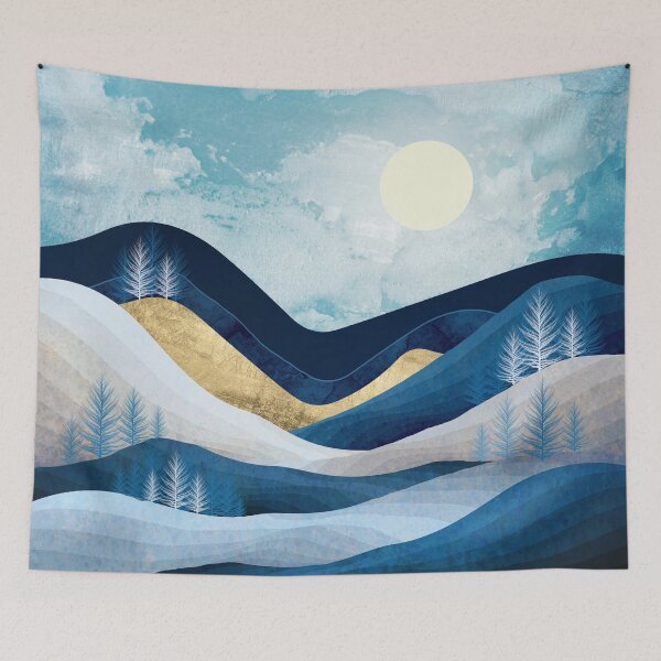 Item preview, Moonlit Hills designed and sold by spacefrogdesign.