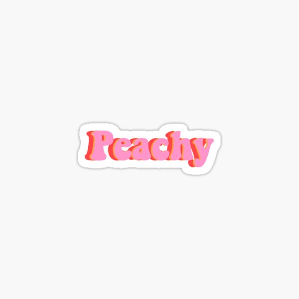 Peachy sticker Sticker