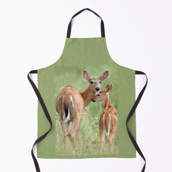 Item preview, White-tailed Deer Fawn Nuzzles Mother designed and sold by TheCurators.
