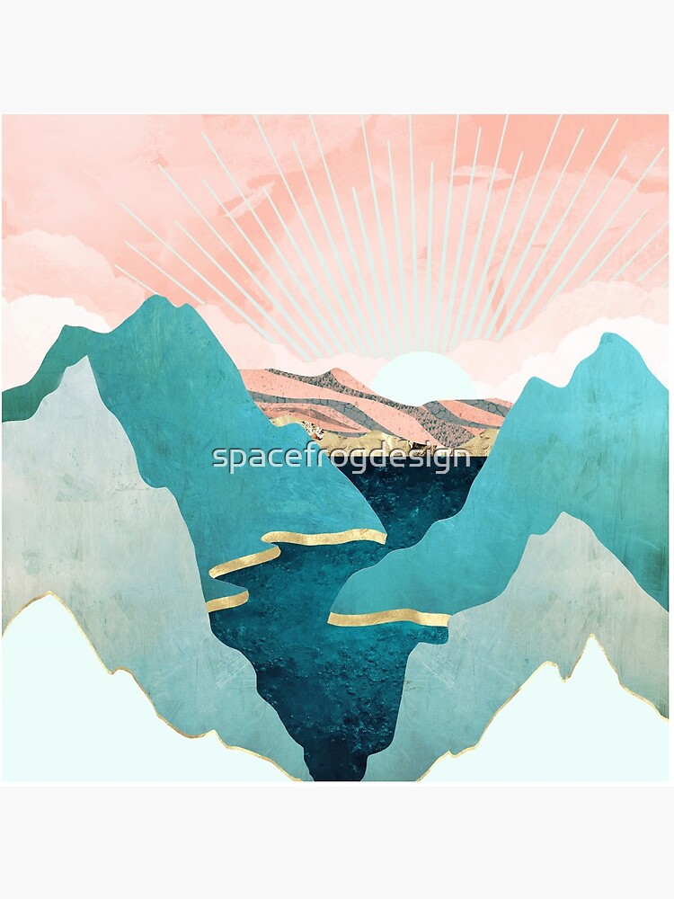 Mint Mountains by spacefrogdesign
