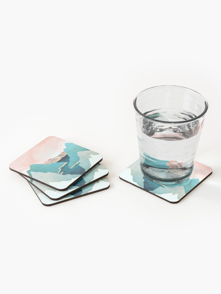 Alternate view of Mint Mountains Coasters (Set of 4)