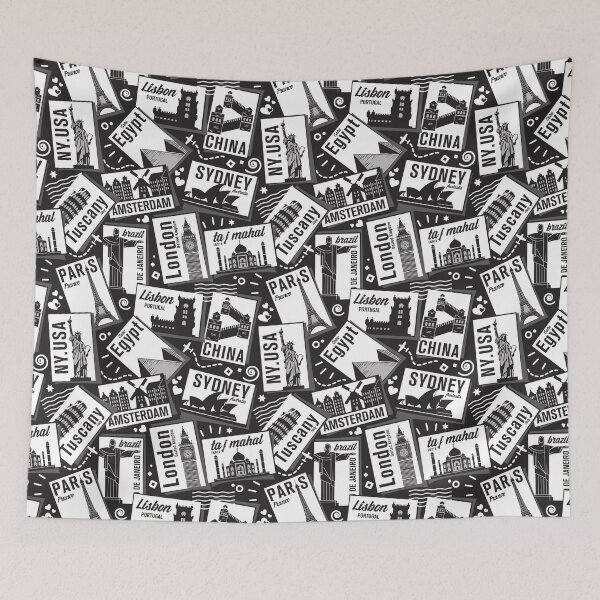 Item preview, Retro Postcards // black background black and white cards designed and sold by SelmaCardoso.