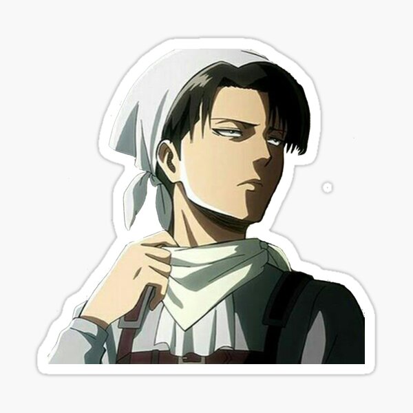 Levi Ackerman dans sa combinaison de nettoyage Sticker