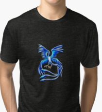 Articuno Pokemon Legendary Bird Tri-blend T-Shirt