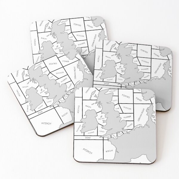 Item preview, Shipping Forecast UK Map - Labelled designed and sold by thelittleforest.