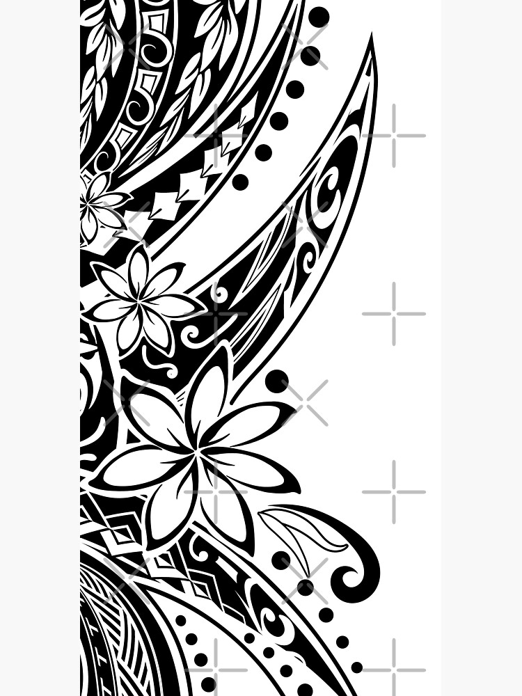 Polynesian Black And White Tribal by sunnthreads