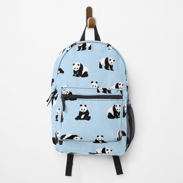 Vista previa del artículo con la obra «Pandas lindos en azul», diseñado y vendido por OneThreeSix.