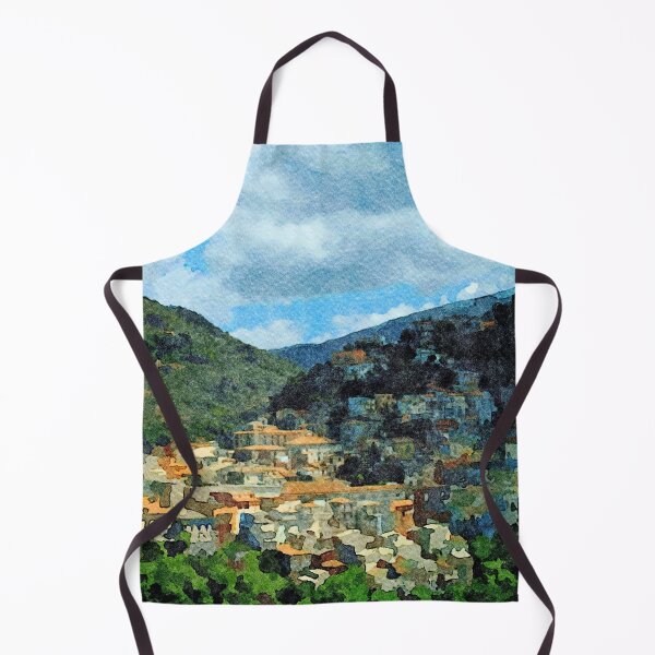 Item preview, Landscape with village surrounded by mountains designed and sold by Giuseppe Cocco.