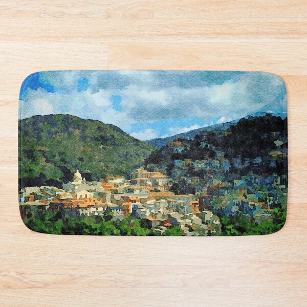 Item preview, Landscape with village surrounded by mountains designed and sold by Giuseppe Cocco.