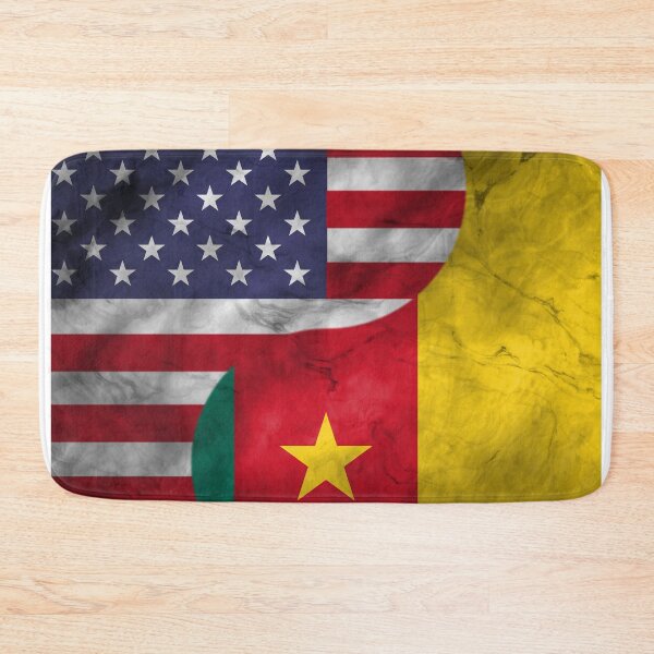 Item preview, USA and Cameroon Dual Flag Yin Yang Combination designed and sold by ockshirts.