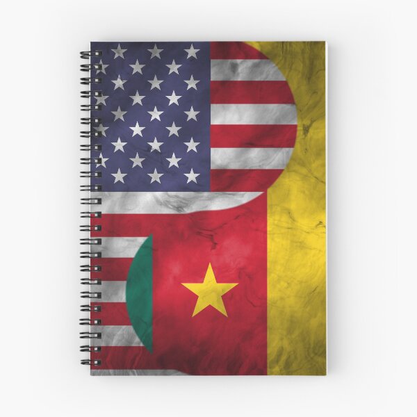 Item preview, USA and Cameroon Dual Flag Yin Yang Combination designed and sold by ockshirts.