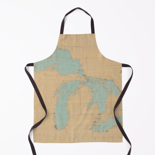 Item preview, Vintage Great Lakes Map (1915) designed and sold by BravuraMedia.