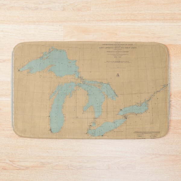 Item preview, Vintage Great Lakes Map (1915) designed and sold by BravuraMedia.