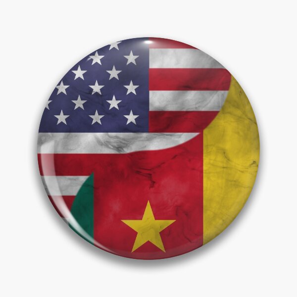Item preview, USA and Cameroon Dual Flag Yin Yang Combination designed and sold by ockshirts.